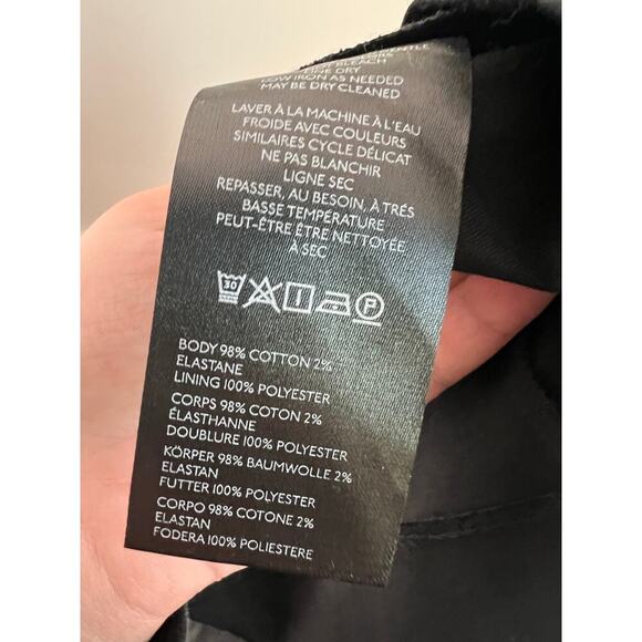 Maeve by Anthropologie Strapless Poplin Blazer Mini Shift Dress Black Women's XS - Picture 10 of 10